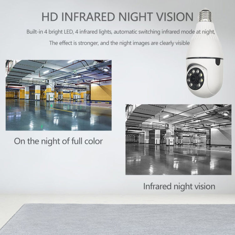 R2-30G 3MP HD Smart WiFi Bulb Camera, Support Night Vision & Motion Detection