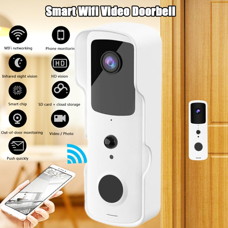 T30 Tuya Smart WIFI Video Doorbell Support Two-way Intercom & Night Vision(White)
