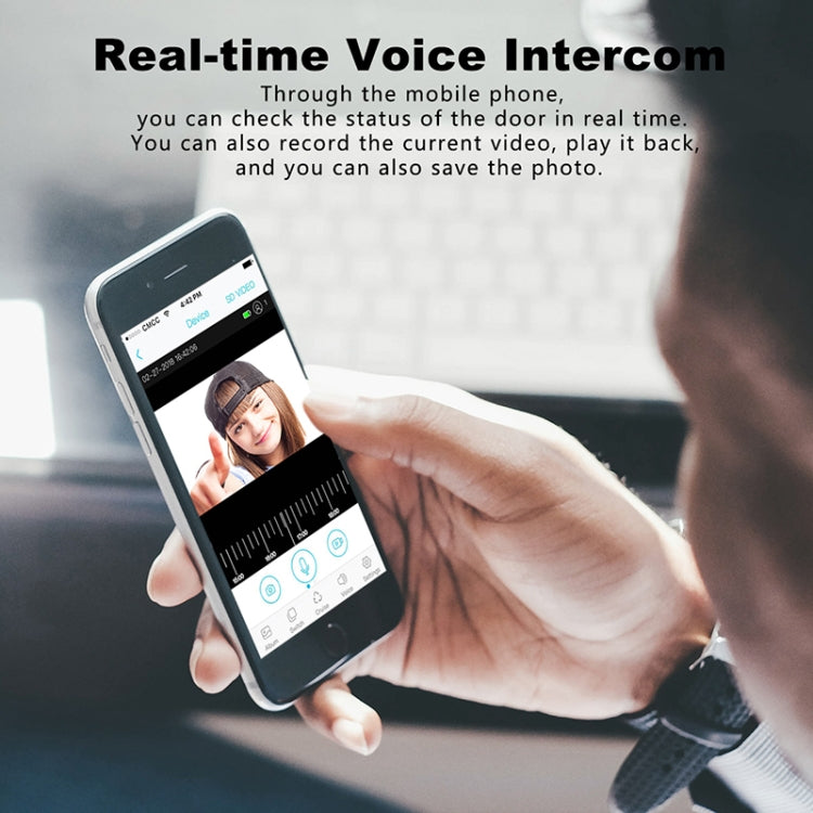 T30 Tuya Smart WIFI Video Doorbell Support Two-way Intercom & Night Vision(Black)