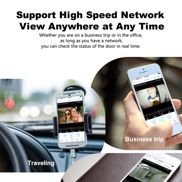 T30 Tuya Smart WIFI Video Doorbell Support Two-way Intercom & Night Vision(Black)