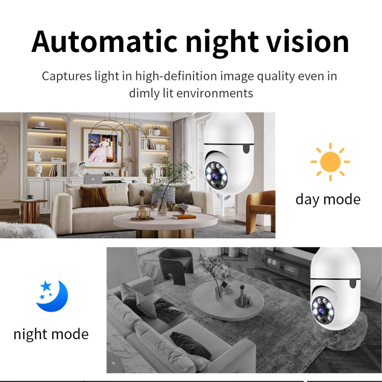 A6 2MP HD Light Bulb WiFi Camera Support Motion Detection/Two-way Audio/Night Vision/TF Card With 32G Memory Card