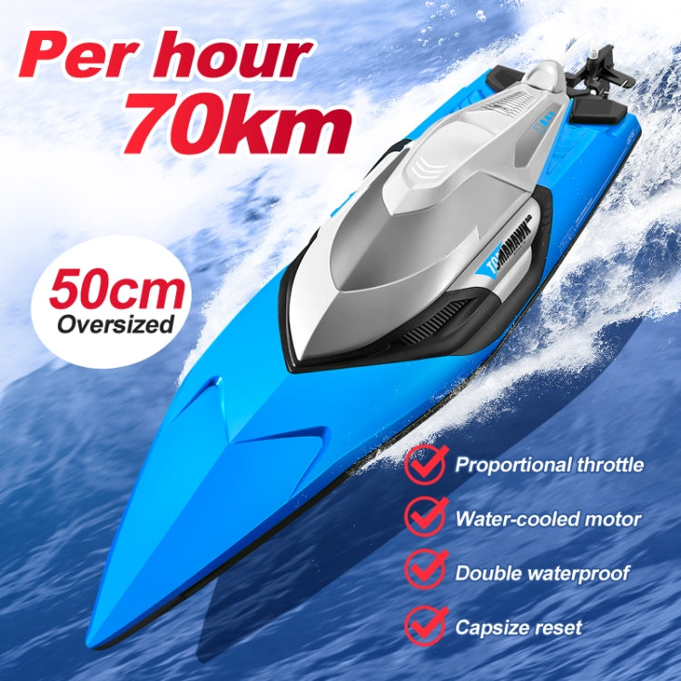 S2 Waterproof High Speed RC Speedboat Toy Boat(Blue)