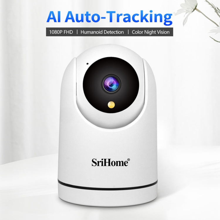 SriHome SH042 2.0MP 1080P HD AI WiFi Pan-tilt Surveillance Camera(EU Plug)