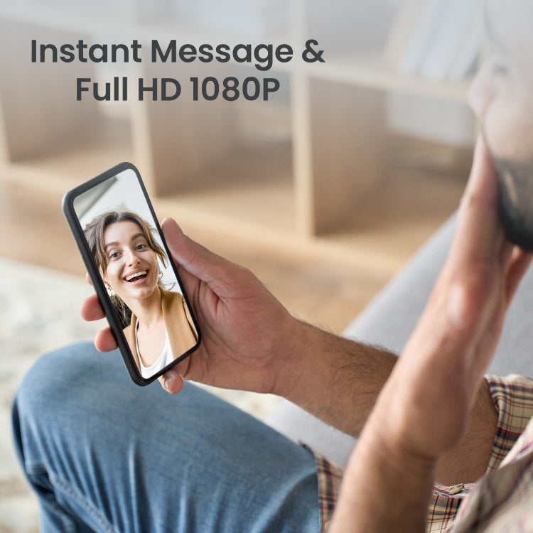 ML18 Mini Ultra Wide Angle Smart Video Doorbell Support Two-way Voice(Black)