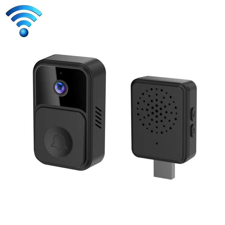 ML19 90 Degree Wide Angle Wireless Smart Video Doorbell(Black)
