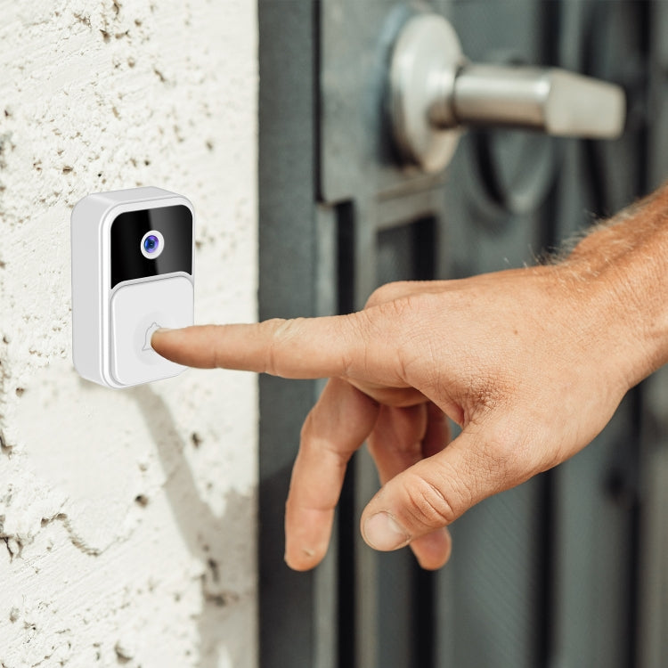 ML19 90 Degree Wide Angle Wireless Smart Video Doorbell(White)