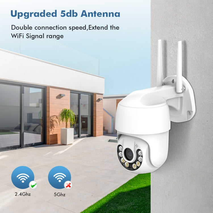 QX59 1920 x 1080P HD 2MP Wireless WiFi Smart Surveillance Camera Support Night Vision & Motion Detection & Two-way Audio & TF Card, Specification:US Plug