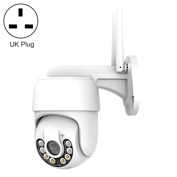 QX59 1920 x 1080P HD 2MP Wireless WiFi Smart Surveillance Camera Support Night Vision & Motion Detection & Two-way Audio & TF Card, Specification:UK Plug