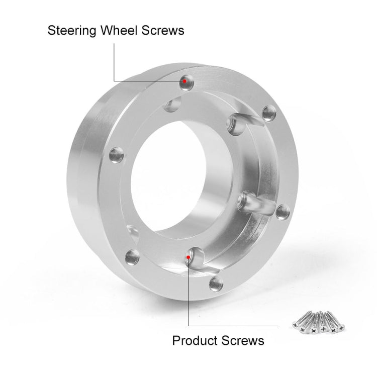 For Logitech G29 G920 G923 70mm Gaming Steering Wheel Adapter(Black)