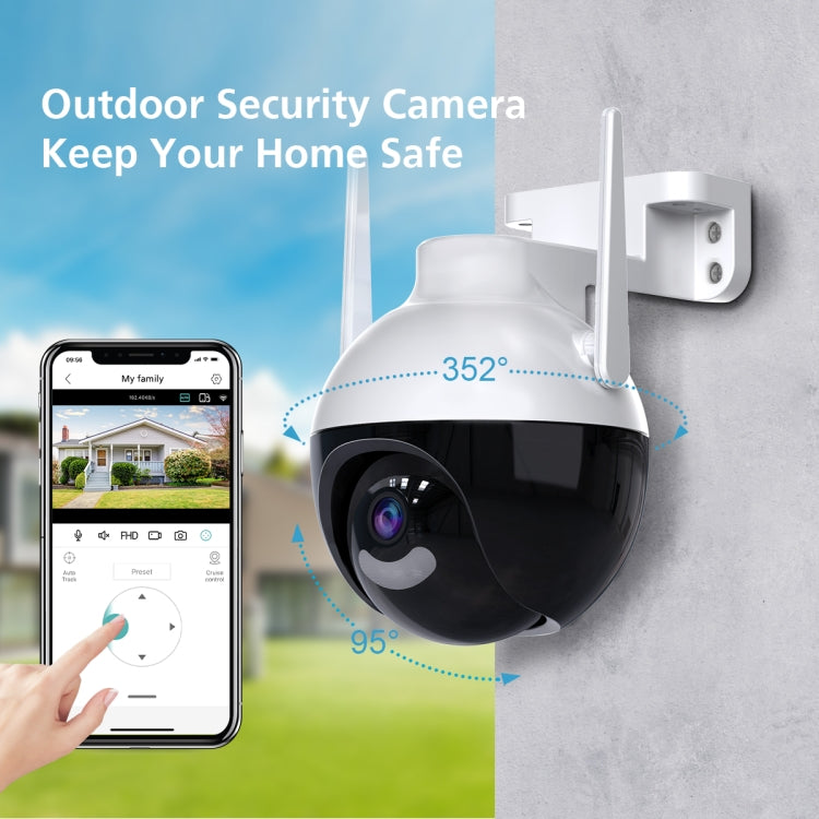 A18 4MP HD Wireless WiFi Smart Surveillance Camera, Specification:EU Plug