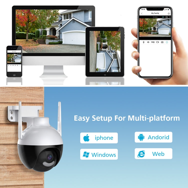 A18 8MP HD Wireless WiFi Smart Surveillance Camera, Specification:UK Plug