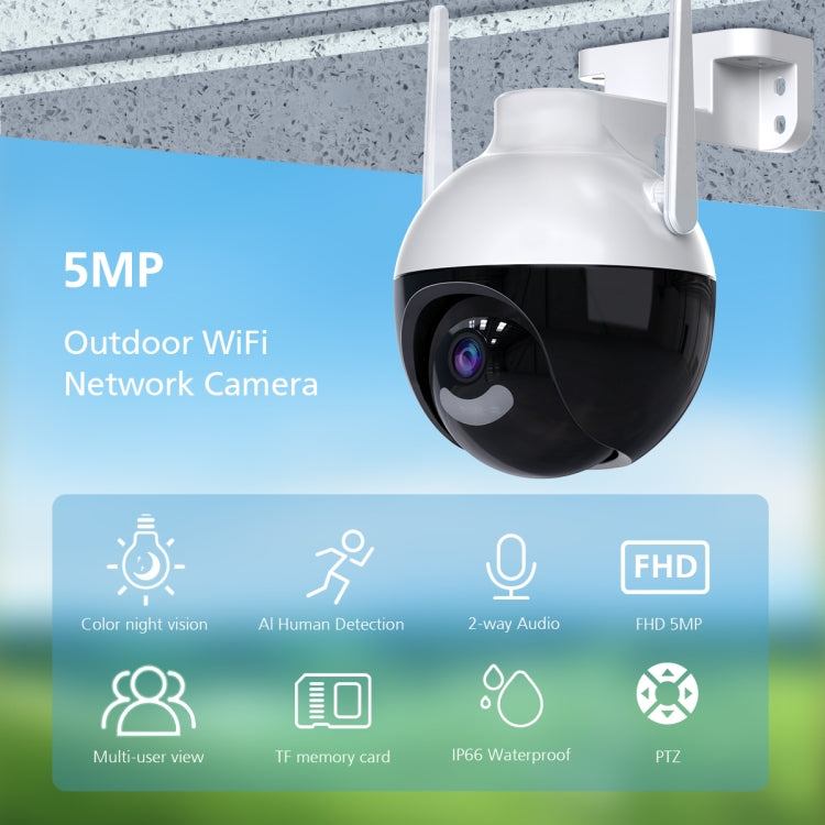 A18 8MP HD Wireless WiFi Smart Surveillance Camera, Specification:UK Plug