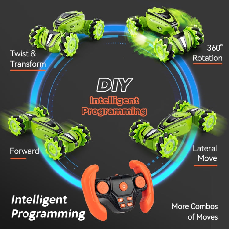 JJR/C Q110 2.4G Remote Control Stunt Climbing Drift Twist Car(Green)