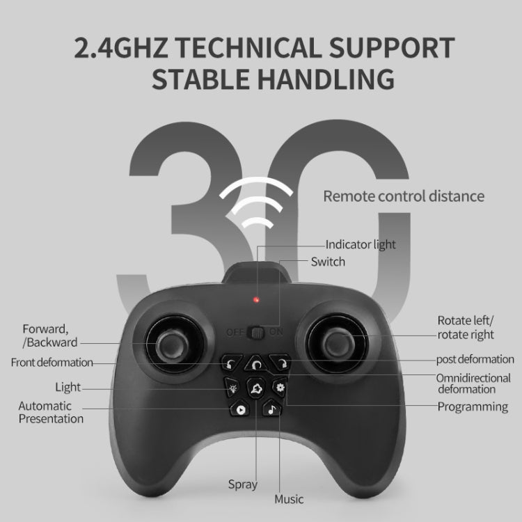 DM-558 Eight Wheel Stunt Drift Spray Remote Control Car, Specification:Single Control(Green)