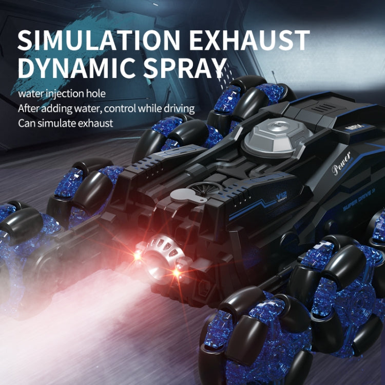 DM-558 Eight Wheel Stunt Drift Spray Remote Control Car, Specification:Single Control(Green)