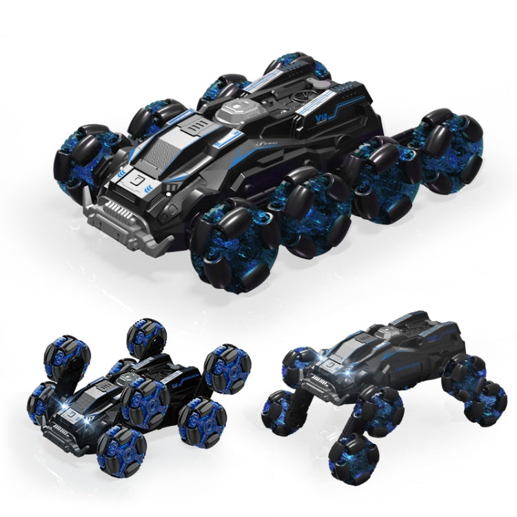 DM-558 Eight Wheel Stunt Drift Spray Remote Control Car, Specification:Dual Control(Green)