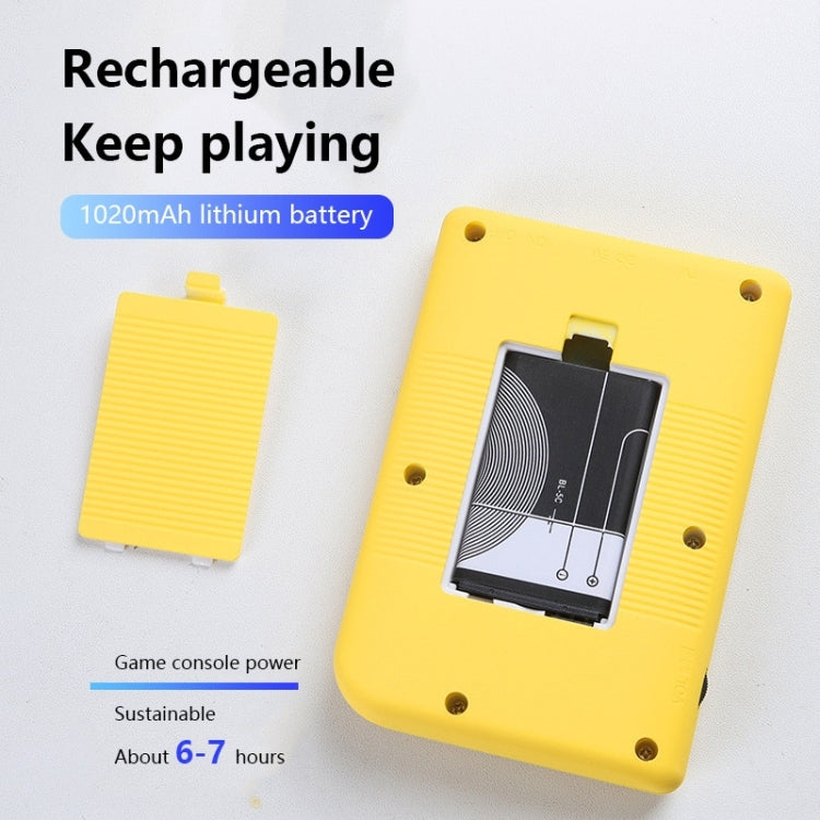 MK800 Doubles 3.0 inch Macaron Mini Handheld Game Console Built-in 800 Games(Blue)