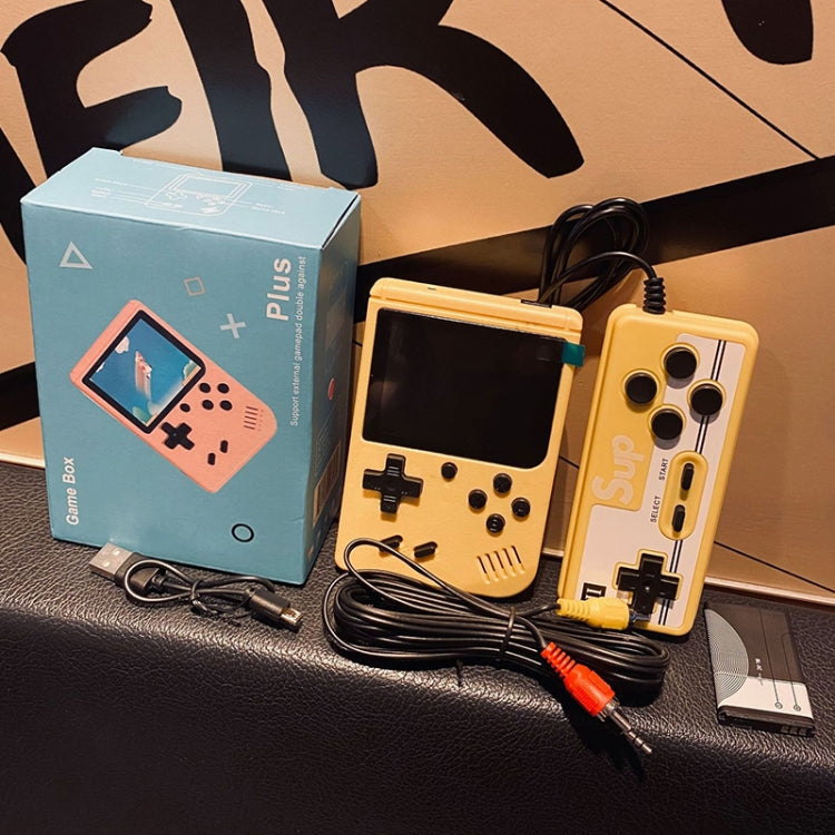 MK800 Doubles 3.0 inch Macaron Mini Handheld Game Console Built-in 800 Games(Blue)