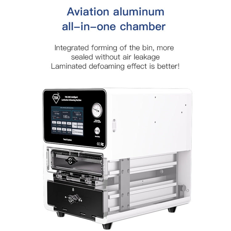 TBK 208C 15-inch Curved Screen Laminating and Defoaming Machine, Plug:EU Plug