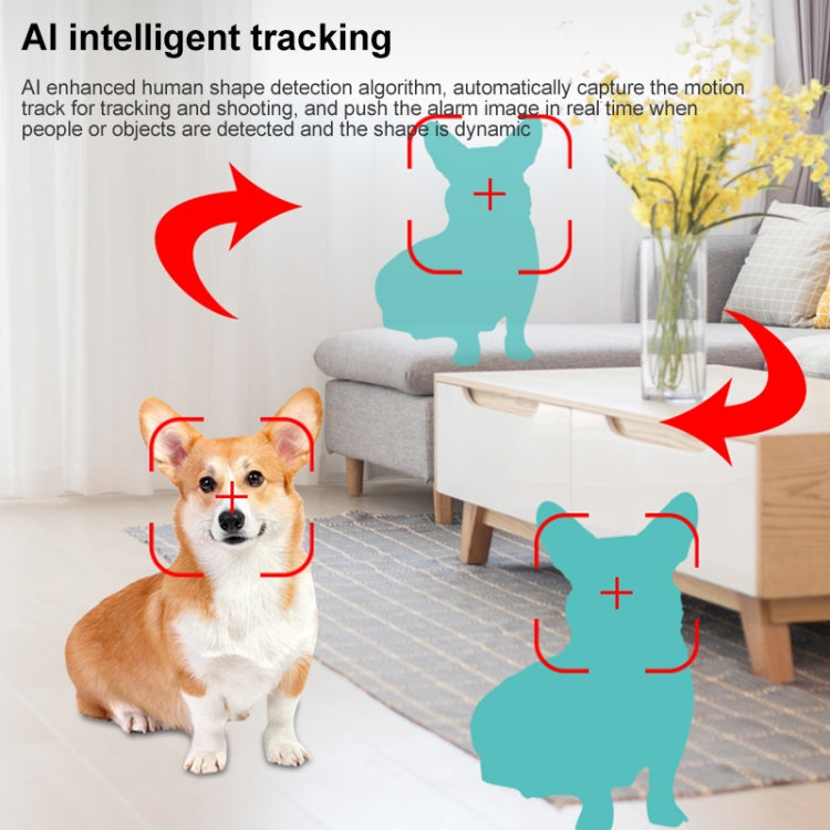 YT53 3MP Indoor HD Surveillance Wireless PTZ Camera, Specification:AU Plug