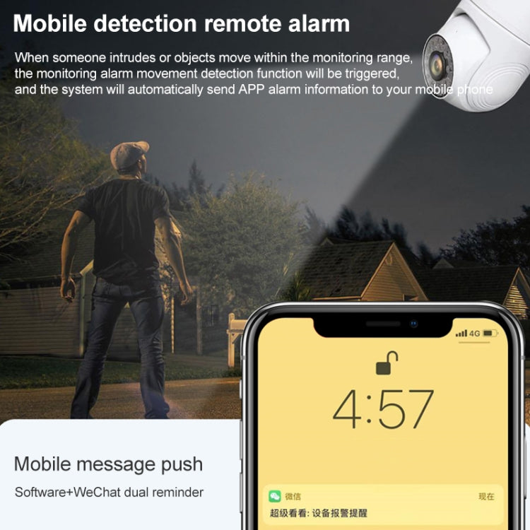 YT53 3MP Indoor HD Surveillance Wireless PTZ Camera, Specification:UK Plug