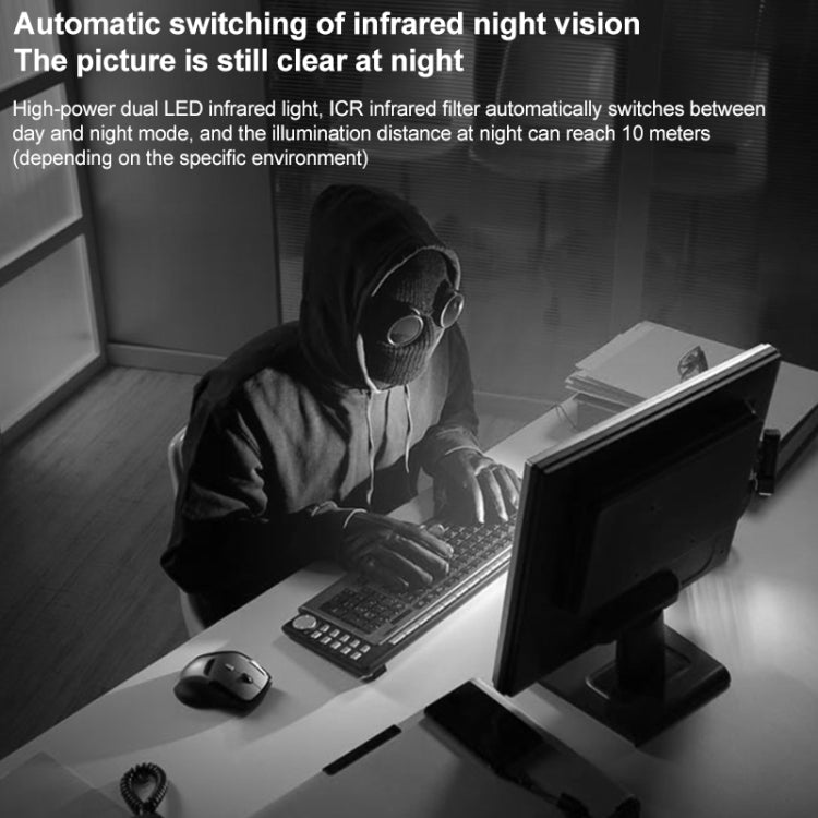 YT53 3MP Indoor HD Surveillance Wireless PTZ Camera, Specification:UK Plug