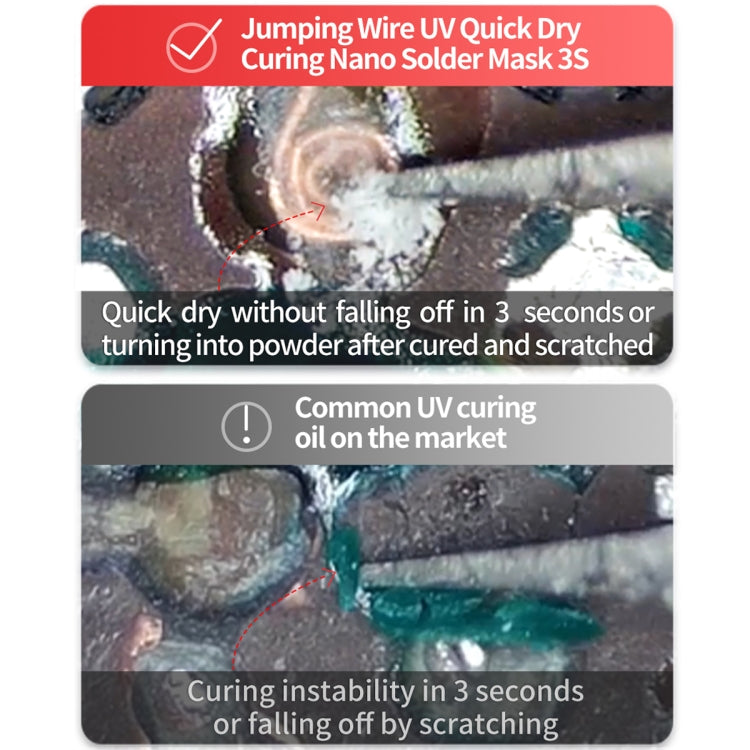 2pcs Qianli MEGA-IDEA Nano Solder Mask 3S Jump Wire UV Dry Fast Curing Glue