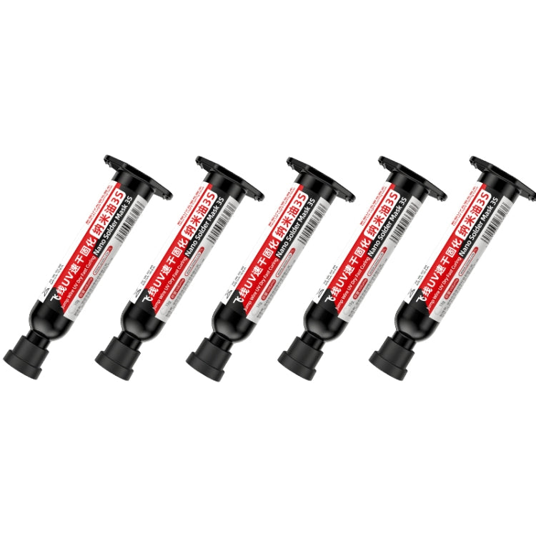 5pcs Qianli MEGA-IDEA Nano Solder Mask 3S Jump Wire UV Dry Fast Curing Glue