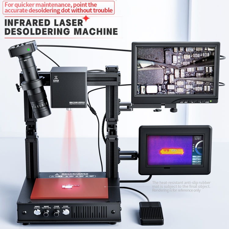Mega-idea Intelligent Infrared Laser Desoldering Machine, Model:Without Microscope Set(US Plug)