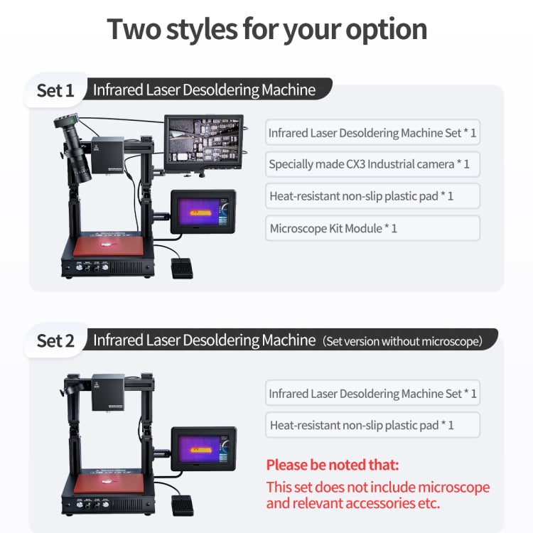 Mega-idea Intelligent Infrared Laser Desoldering Machine, Model:Without Microscope Set(US Plug)