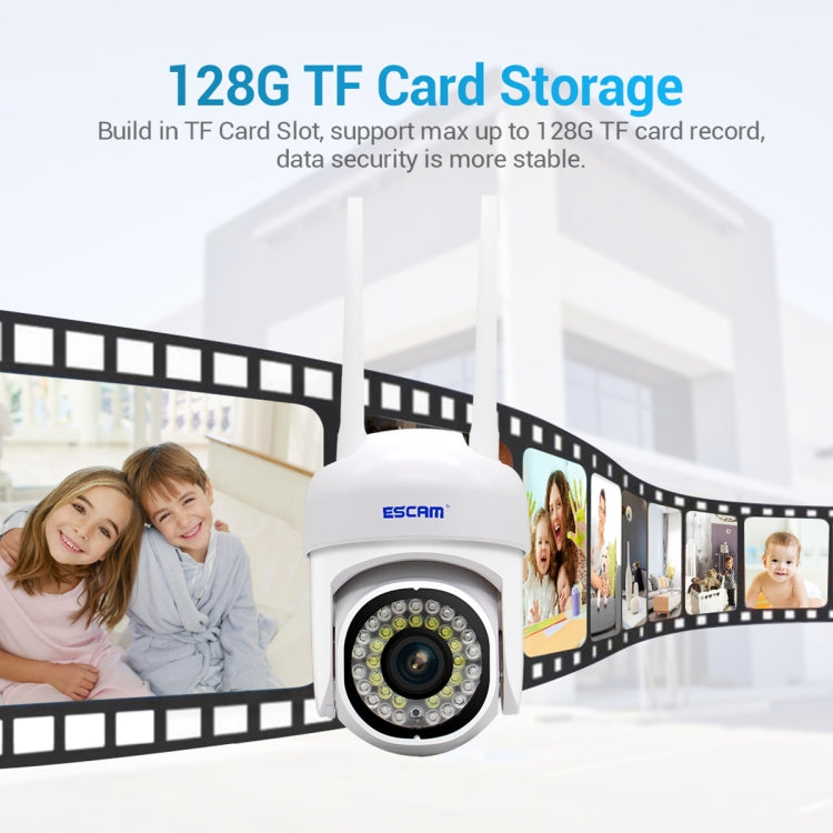 ESCAM PVR007 3MP Smart HD WiFi Camera Support Full Color Night Vision / Motion Detection / Sound Alarm / TF Card(AU Plug)