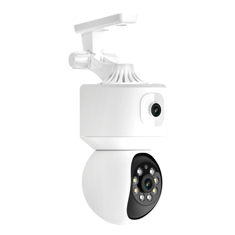 ESCAM QF010 2x2MP Dual Lens Dual Screen Surveillance WiFi Camera Support Two-way Voice & Motion Detection(US Plug)