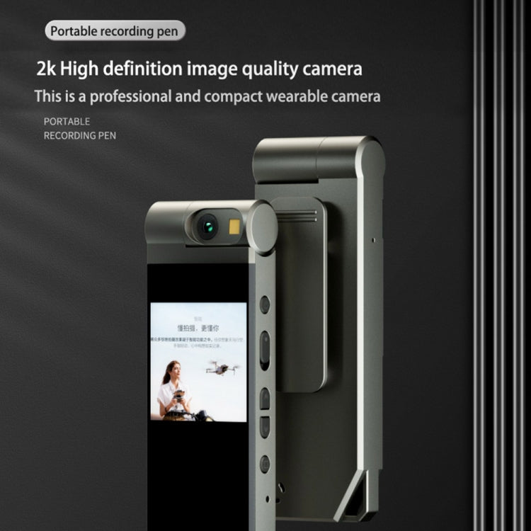 B40 2K Portable Mini Camera HD Video Recorder Support Loop Recording & Motion Detection(Silver)