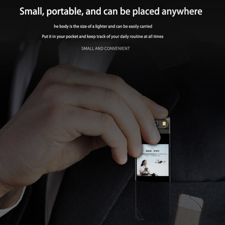 B40 2K Portable Mini Camera HD Video Recorder Support Loop Recording & Motion Detection(Silver)