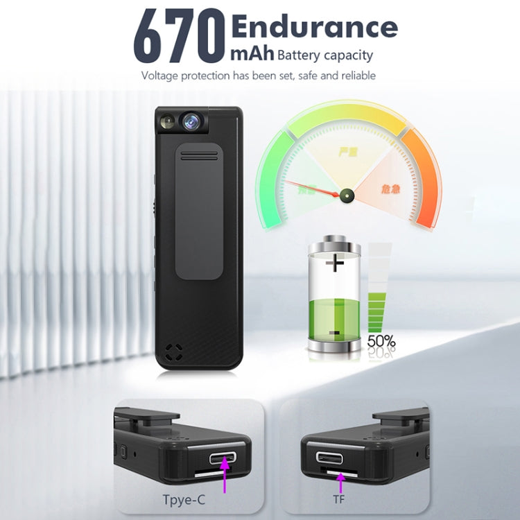 iDV L13 1080P Portable HD Mini Audio Video Recorder(Black)