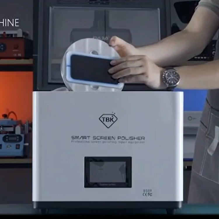 TBK 938F Automatic Grinding Polishing Machine Display Scratch Removal Machine, Plug:UK