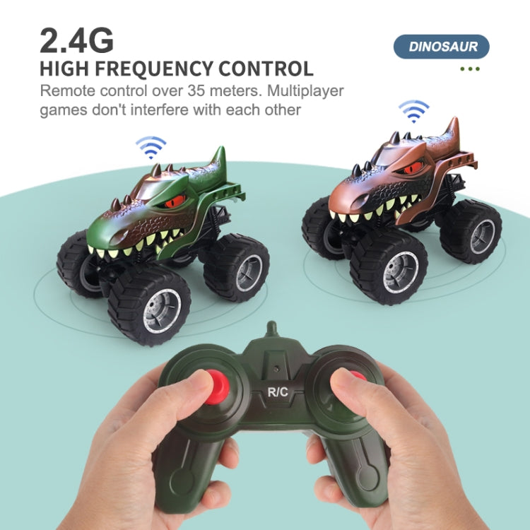 JJR/C Q148 2.4G Remote Control Dinosaur Climbing Car(Green)