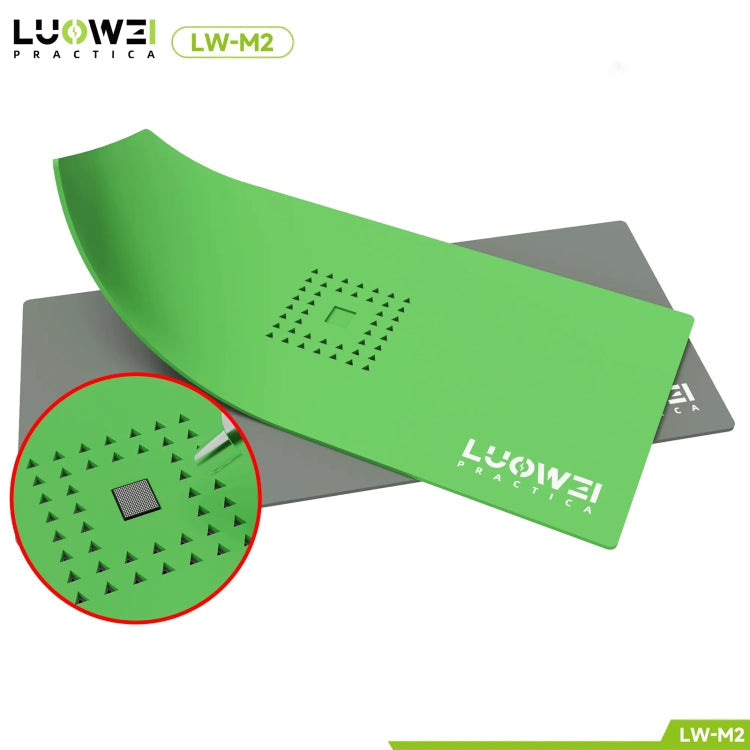 Luowei LW-M2 Multi-function Microscope Repair Silicone Pad Tin Planting Platform(Green)