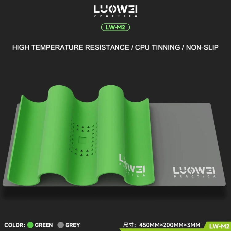 Luowei LW-M2 Multi-function Microscope Repair Silicone Pad Tin Planting Platform(Grey)