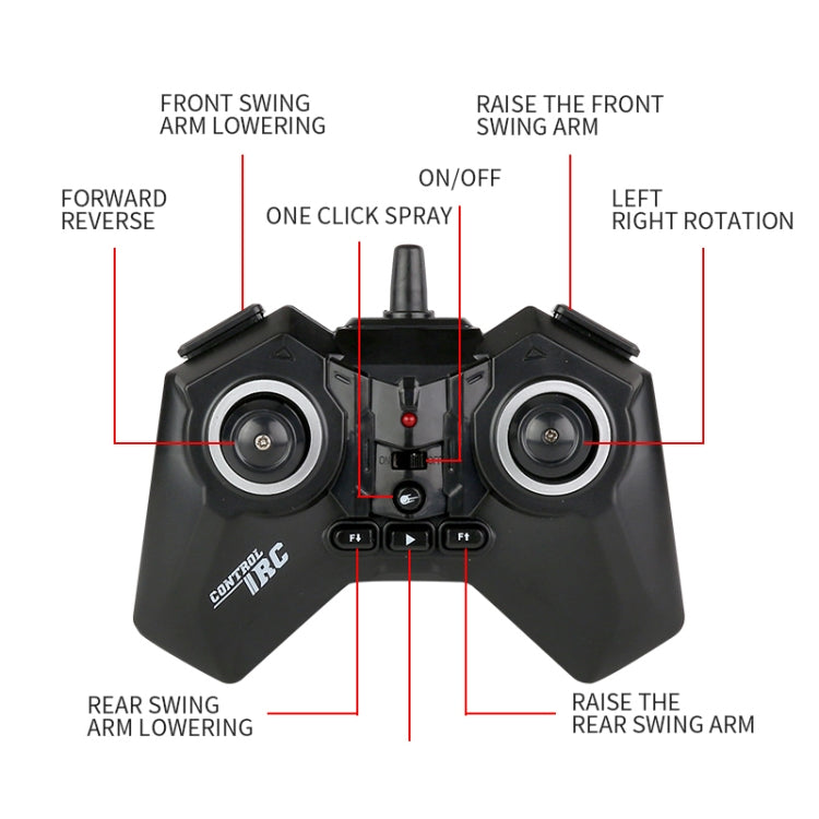 JJR/C Q152 Remote Control Intelligent Eight Wheel Swing Arm Stunt Vehicle(Green)