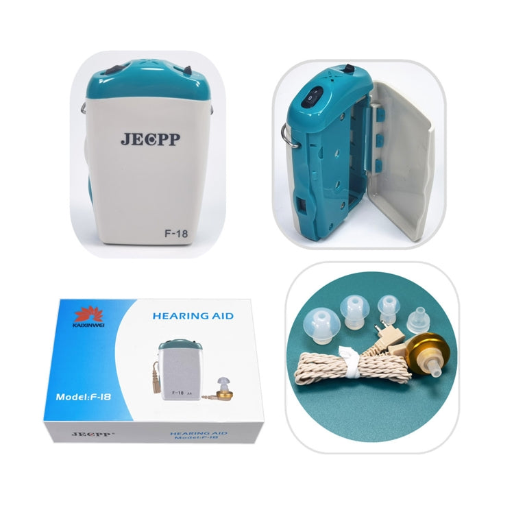 KAIXINWEI F-18 DC1.5V In-ear Hearing Aid Sound Amplifier(White)