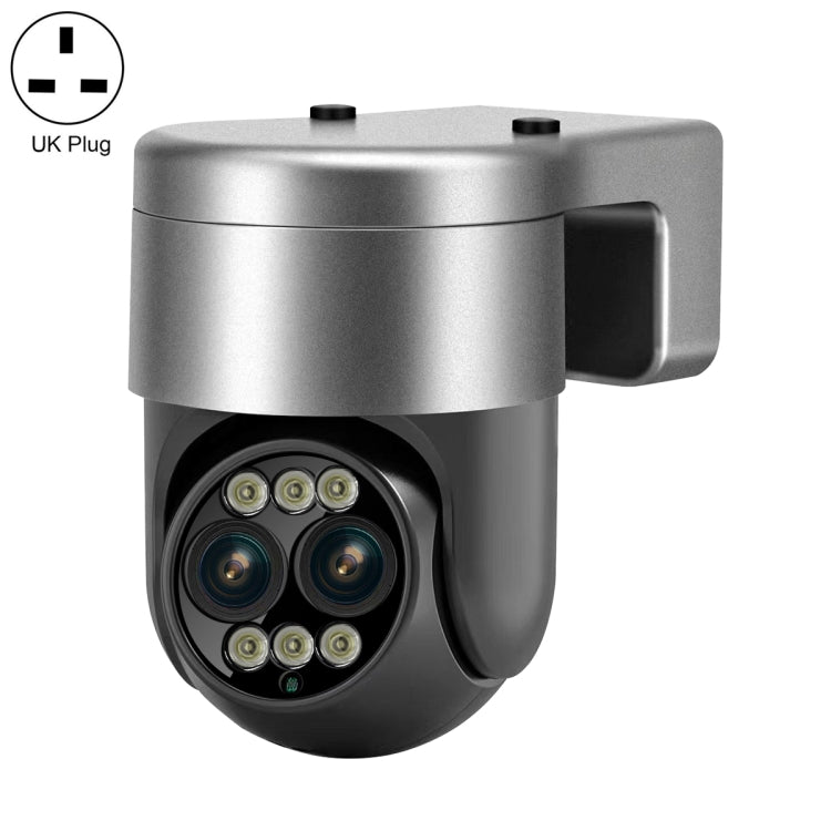 ESCAM G03 2x4MP Dual Lens Zoom 8X Dual Light Source WiFi Camera Support Two-way Voice & Motion Detection(UK Plug)