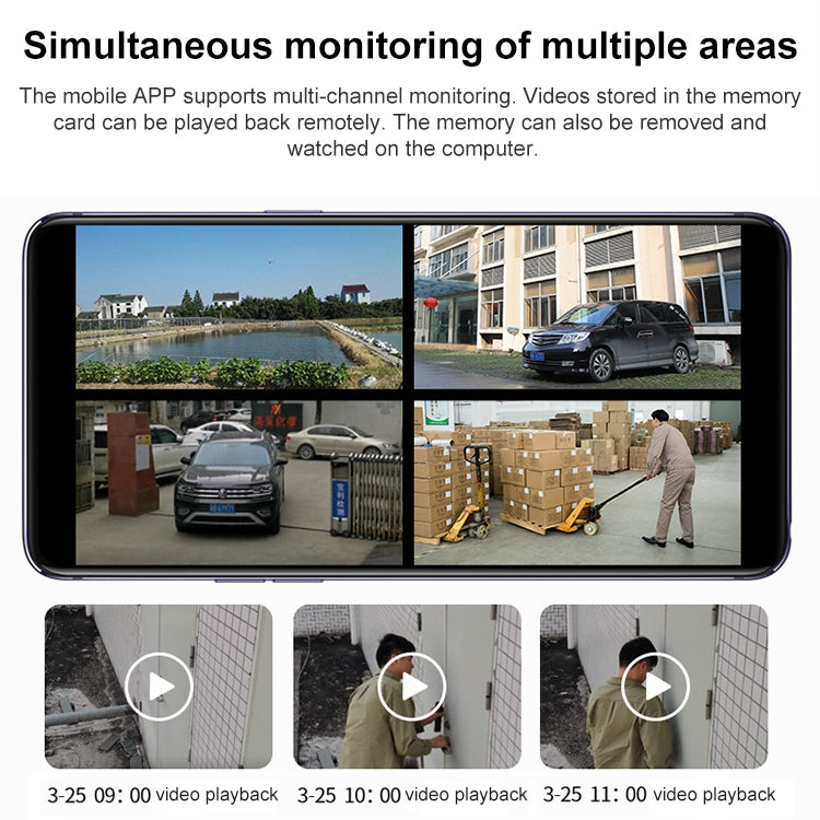 DF-3HBJ 8MP HD IP66 Waterproof Outdoor WiFi IP Camera Support  Dual Light Source / Outside Lamp, Plug:US Plug