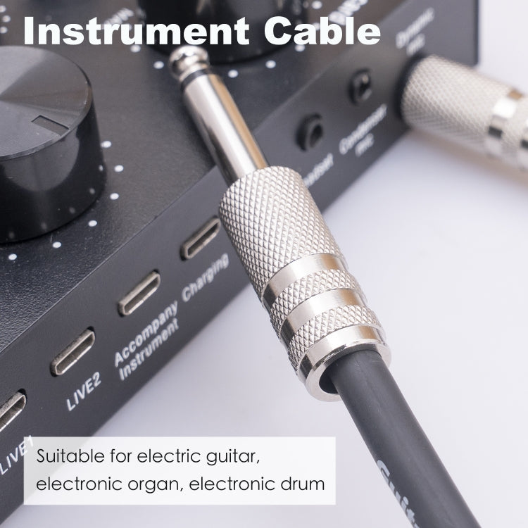 3045GR Mono 6.35mm Plug Male to Male Electric Guitar Audio Cable, Length:10m