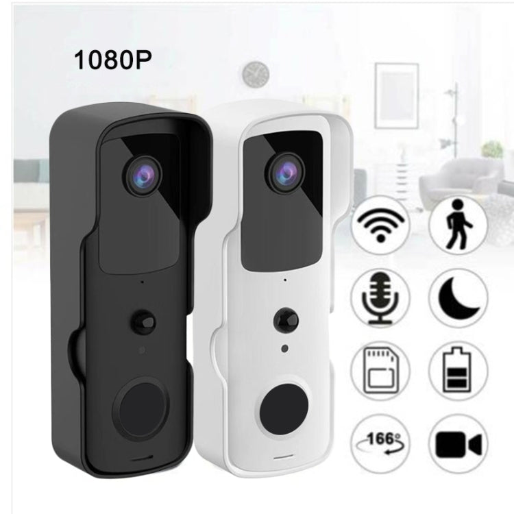T30 Tuya Smart WiFi Visual Dingdong Doorbell with Battery Supports Two-Way Intercom & Night Vision(Black)