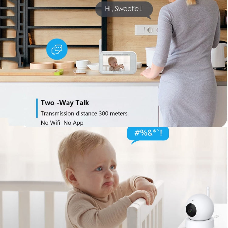 ABM201 4.5 inch Wireless Video Night Vision Baby Monitor Security Camera(US Plug)