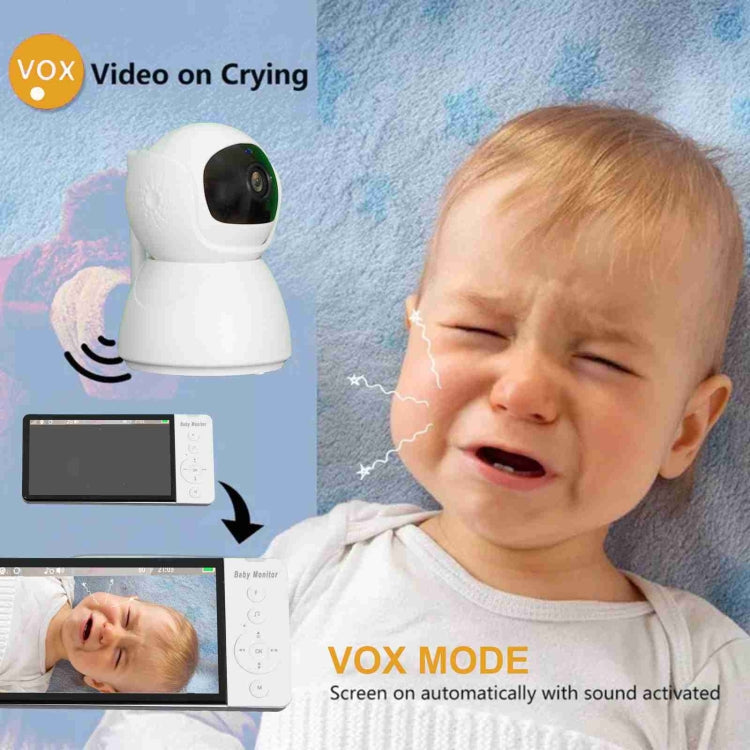 ABM700 5 inch Wireless Video Night Vision Baby Monitor Security Camera(US Plug)