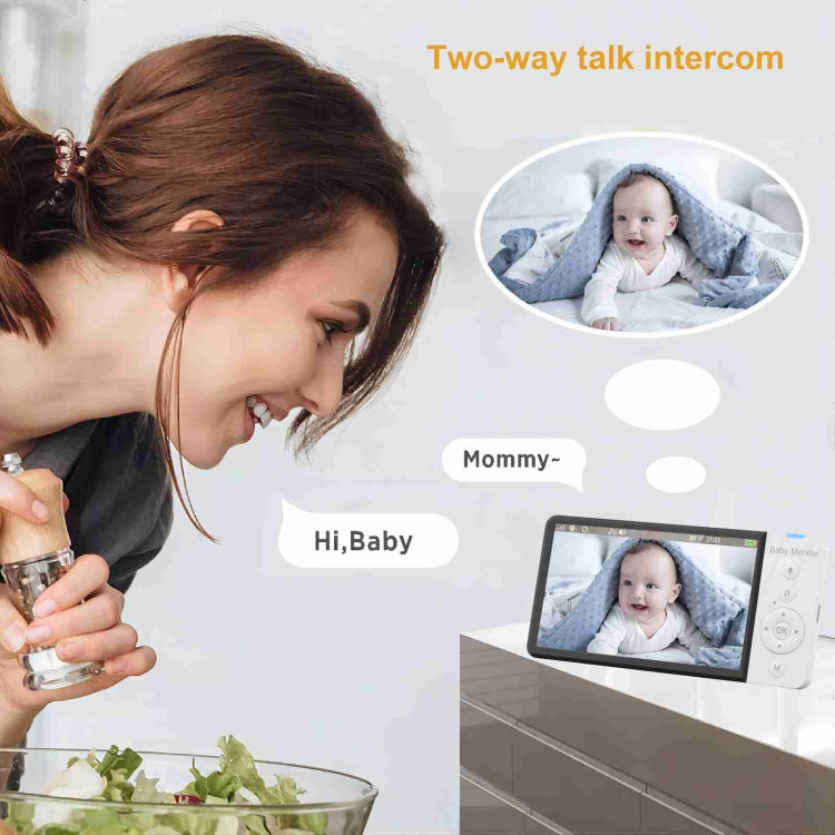 ABM700 5 inch Wireless Video Night Vision Baby Monitor Security Camera(US Plug)