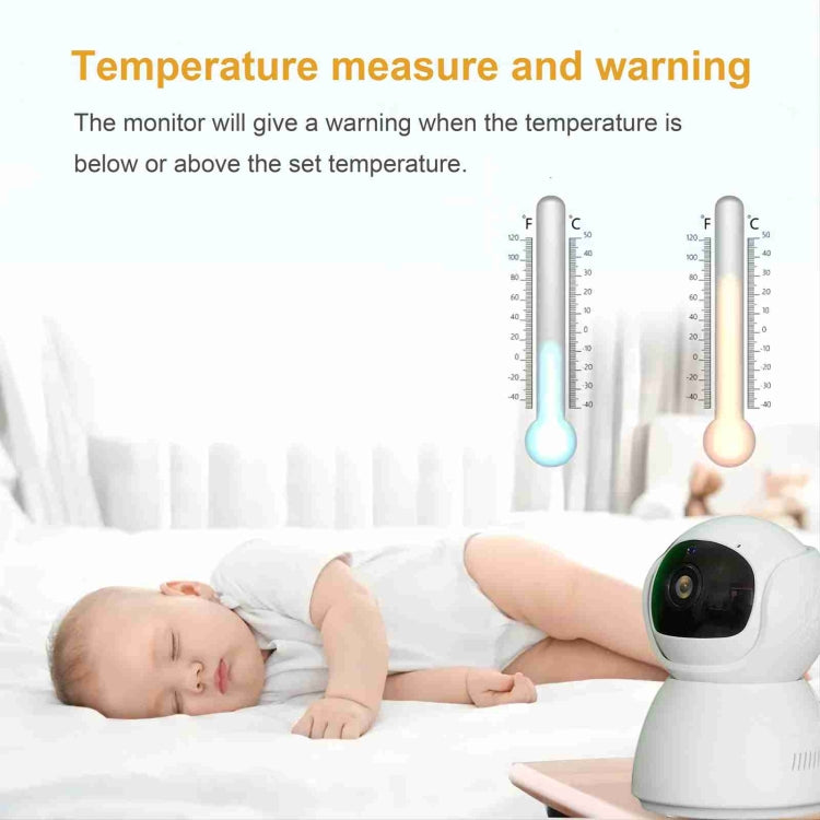 ABM700 5 inch Wireless Video Night Vision Baby Monitor Security Camera(EU Plug)