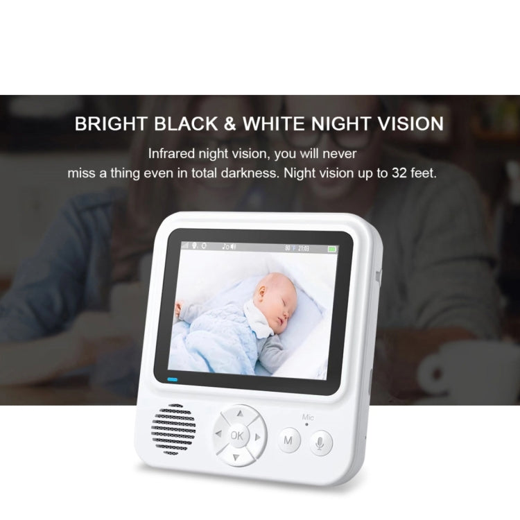 ABM900 2.8 inch Wireless Video Night Vision Baby Monitor Security Camera(EU Plug)